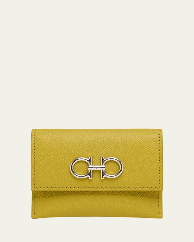 The Gancini Leather Card Case